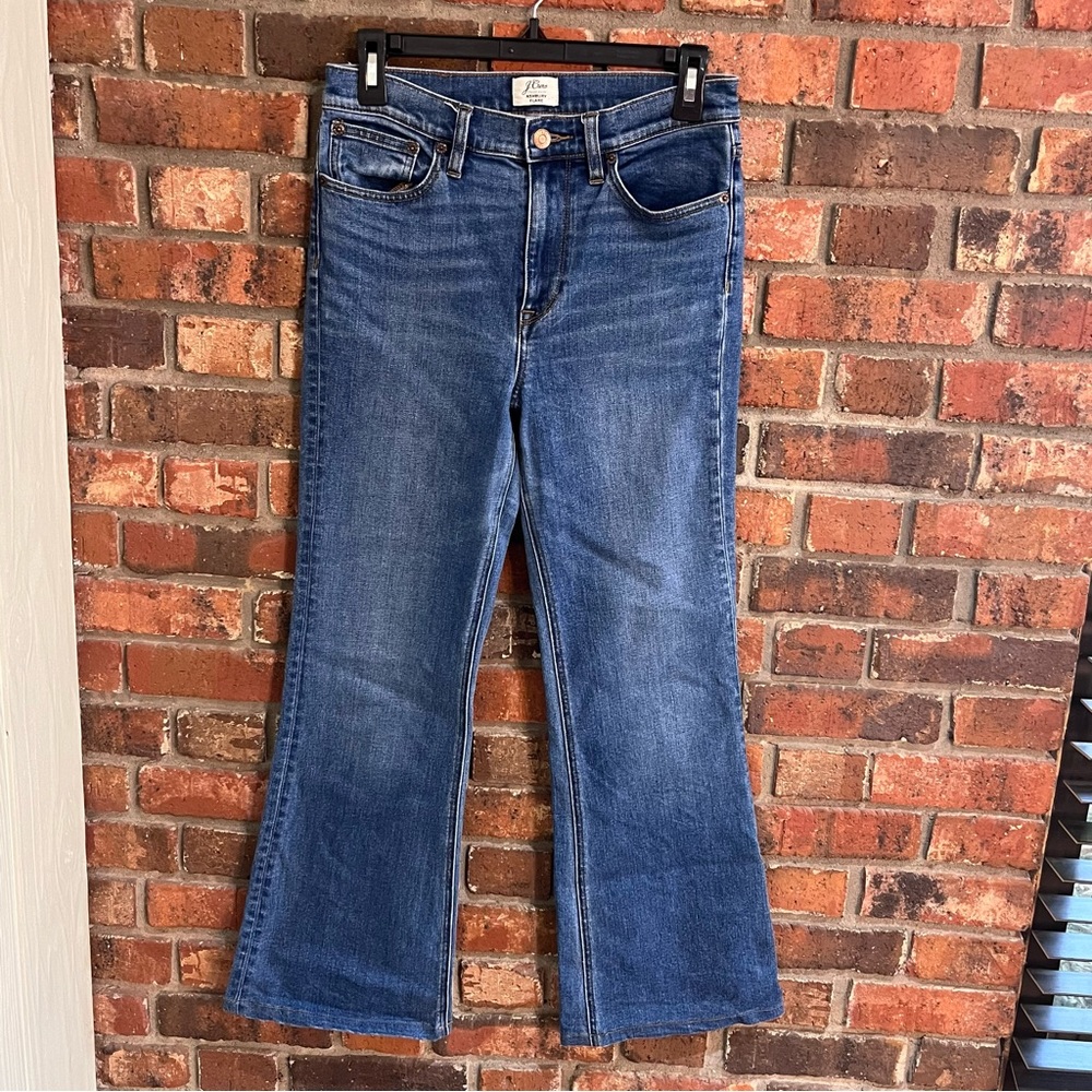 J. Crew womens Ashbury flare high rise jeans blue 27
